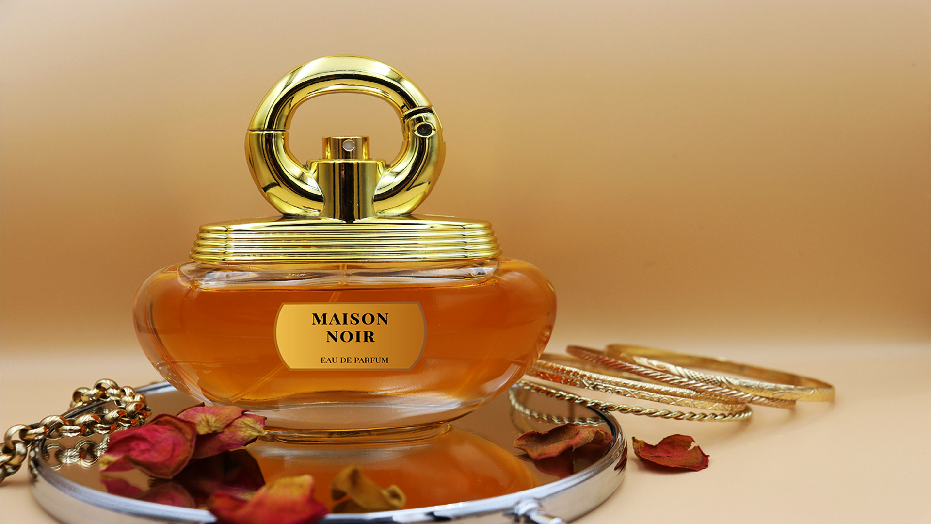 perfume bottles on a table